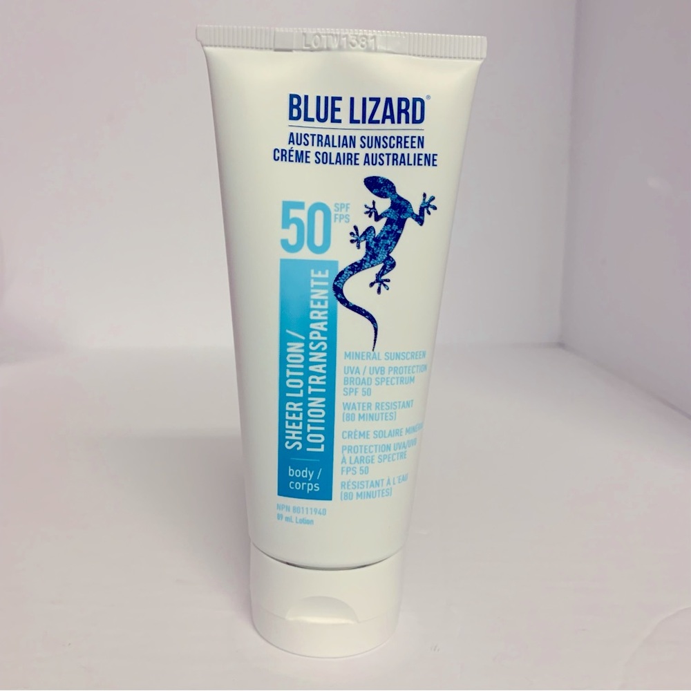 Blue Lizard Australian Sunscreen 50SPF 89ml Lotion Sheer Lotion